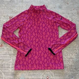 Nike pro girls 678673 hyperwarm flash mock neck